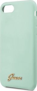 Guess Guess GUHCI8LSLMGGR iPhone 7/8/SE 2020 zielony/green hard case Silicone Vintage Gold Logo uniwersalny 3