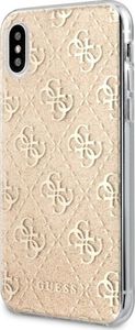 Guess Guess GUHCI65PCU4GLGO iPhone Xs Max złoty/gold hard case 4G Glitter uniwersalny 2