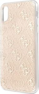 Guess Guess GUHCI65PCU4GLGO iPhone Xs Max złoty/gold hard case 4G Glitter uniwersalny 5
