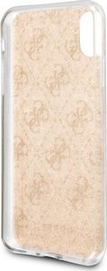 Guess Guess GUHCI65PCU4GLGO iPhone Xs Max złoty/gold hard case 4G Glitter uniwersalny 6