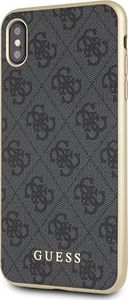 Guess Guess GUHCI65G4GG iPhone Xs Max szary/grey hard case 4G Collection uniwersalny 2