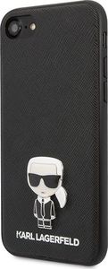 Karl Lagerfeld Karl Lagerfeld KLHCI8IKFBMBK iPhone 7/8 SE 2020 hardcase czarny/black Saffiano Ikonik uniwersalny 2