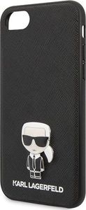 Karl Lagerfeld Karl Lagerfeld KLHCI8IKFBMBK iPhone 7/8 SE 2020 hardcase czarny/black Saffiano Ikonik uniwersalny 3