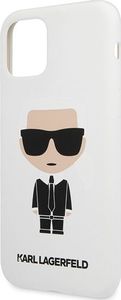 Karl Lagerfeld Karl Lagerfeld KLHCN58SLFKWH iPhone 11 Pro hardcase biały/white Silicone Iconic 3