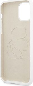 Karl Lagerfeld Karl Lagerfeld KLHCN58SLFKWH iPhone 11 Pro hardcase biały/white Silicone Iconic 4