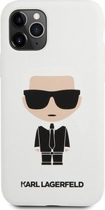 Karl Lagerfeld Karl Lagerfeld KLHCN58SLFKWH iPhone 11 Pro hardcase biały/white Silicone Iconic 5