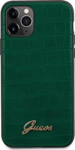 Guess Guess GUHCN58PCUMLCRDG iPhone 11 Pro zielony/dark green Croco Collection uniwersalny 3