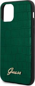 Guess Guess GUHCN58PCUMLCRDG iPhone 11 Pro zielony/dark green Croco Collection uniwersalny 5