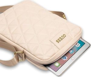 Etui na tablet Guess Guess Torba GUTB10QLPK 10" różowa/pink Quilted Tablet Bag 4
