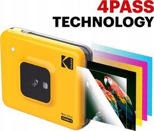 Aparat cyfrowy Kodak Mini Shot Combo 3 Retro żółty 3