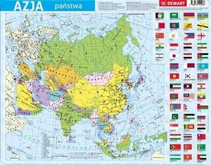 Demart Puzzle ramkowe - Azja polityczna 1