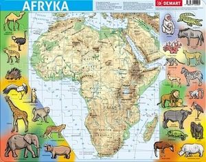 Demart Puzzle ramkowe - Afryka fizyczna 1