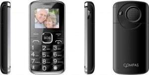 Telefon komórkowy Compas E04 Dual SIM, Czarny (41547) 2
