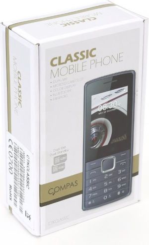 Telefon komórkowy Compas Classic Dual SIM Phone Szary (42246) 2