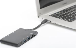 Stacja/replikator Digitus Travel Docking USB-C (DA-70865) 3