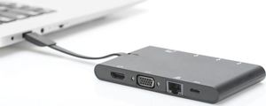 Stacja/replikator Digitus Travel Docking USB-C (DA-70865) 5