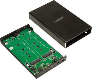 Kieszeń LogiLink 2x M.2 SATA - USB-C 3.2 Gen 2 (UA0297) 5