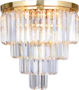 Lampa sufitowa Zumaline Lampa sufitowa szklana złota Zumaline AMEDEO FC17106/4+1 -GLD 1
