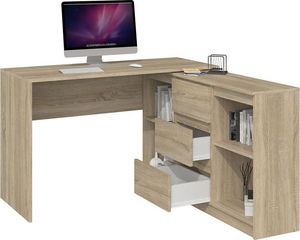 Biurko Elior Luvis 4X Jasnobrązowe 120 cm x 120 cm 5