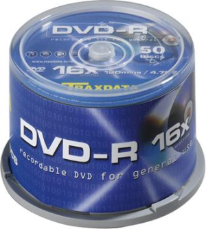 Traxdata DVD-R 4.7 GB 16x 50 sztuk (9077E3ITRA003) 1