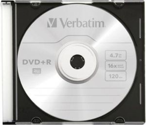 Verbatim DVD+R 4,7GB 16X SLIM CASE*1 P 1