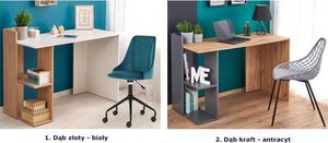 Biurko Elior Stanis Brązowe 122 cm x 57 cm 4