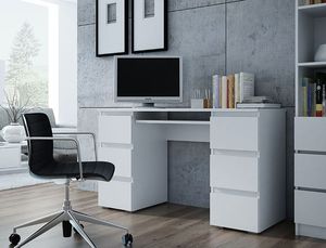 Biurko Elior Liner 2X Białe 130 cm x 51 cm 3