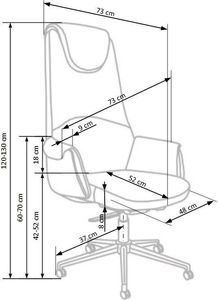 Krzesło biurowe Elior Kazar Brązowe 10