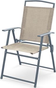 Elior Składane krzesło ogrodowe Soner, popiel (8877) 1