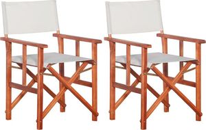 Elior komplet krzeseł reżyserskich Martin, biały (7115) 1