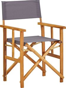 Elior krzesło reżyserskie składane Martin, popielate (7379) 1