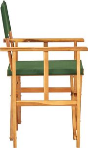 Elior krzesła reżyserskie składane zestaw Martin, zielone (7377) 6