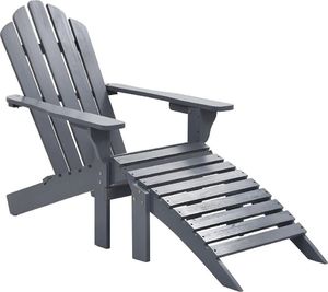 Elior drewniane krzesło ogrodowe Falcon, szare (5516) 1