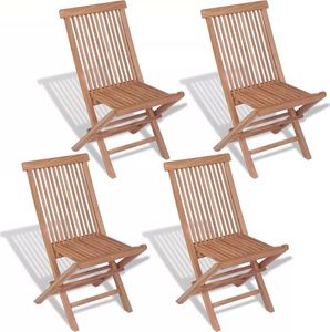 Elior tekowe krzesła ogrodowe Soriano, 4 sztuki (5407) 1