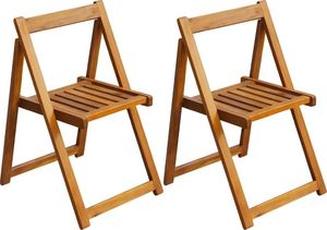 Elior akacjowe krzesła ogrodowe Hobart, 2 sztuki (E5391vidaxl_42660) 1