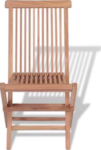 Elior składane krzesła ogrodowe tekowe Soriano, 2 sztuki (5375) 4