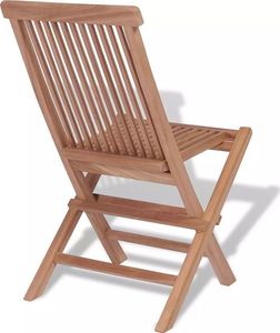Elior składane krzesła ogrodowe tekowe Soriano, 2 sztuki (5375) 6