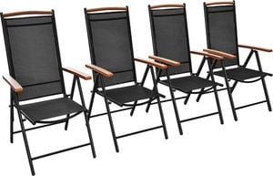 Elior Komplet ogrodowych krzeseł składanych Amareto 4 szt. 1