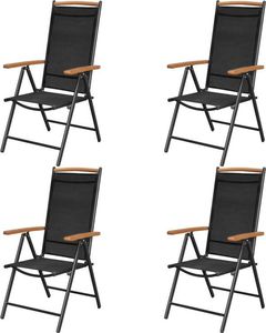 Elior Komplet ogrodowych krzeseł składanych Amareto 4 szt. 3