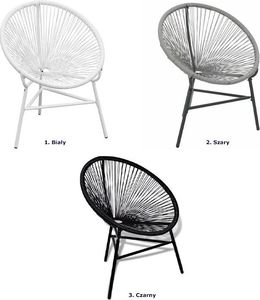 Elior krzesło ogrodowe Corrigan czarne (5353) 5