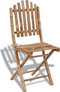 Elior składane krzesła bambusowe Javal 4 sztuki (5320) 3