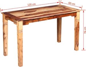 Elior Stół klasyczny drewniany Etan 3X brązowy 8