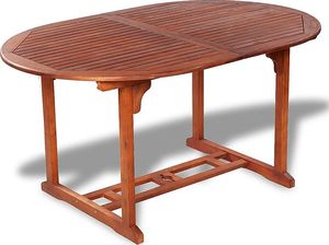 Elior Rozkładany stół ogrodowy Rencontrer - lite drewno akacjowe 1