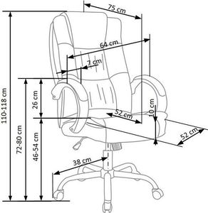 Krzesło biurowe Profeos Ariel 2X Szare 3