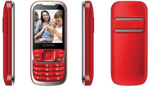 Telefon komórkowy Compas Mini Dual Sim, Czerwony 1