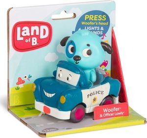 B.Toys Miękkie autko sensoryczne radiowóz z pieskiem Land of B. 2