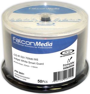 Falcon Media PRO CD-R 700MB 52x, SMART GUARD GLOSSY, Cake 50 szt. 1