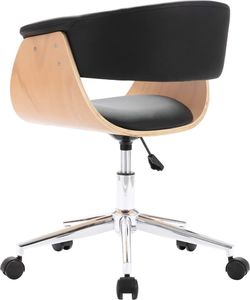 vidaXL Obrotowe krzesła stołowe, 2 szt., czarne, sztuczna skóra 5