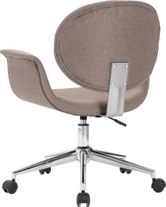 vidaXL Obrotowe krzesła stołowe, 2 szt., taupe, obite tkaniną 5