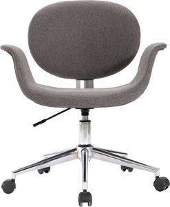 vidaXL Obrotowe krzesła stołowe, 2 szt., szare, obite tkaniną 3